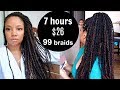 My FAVORITE PROTECTIVE Style for VACATION | EXTRA LONG MINI TWISTS kinky curly hair natural hair