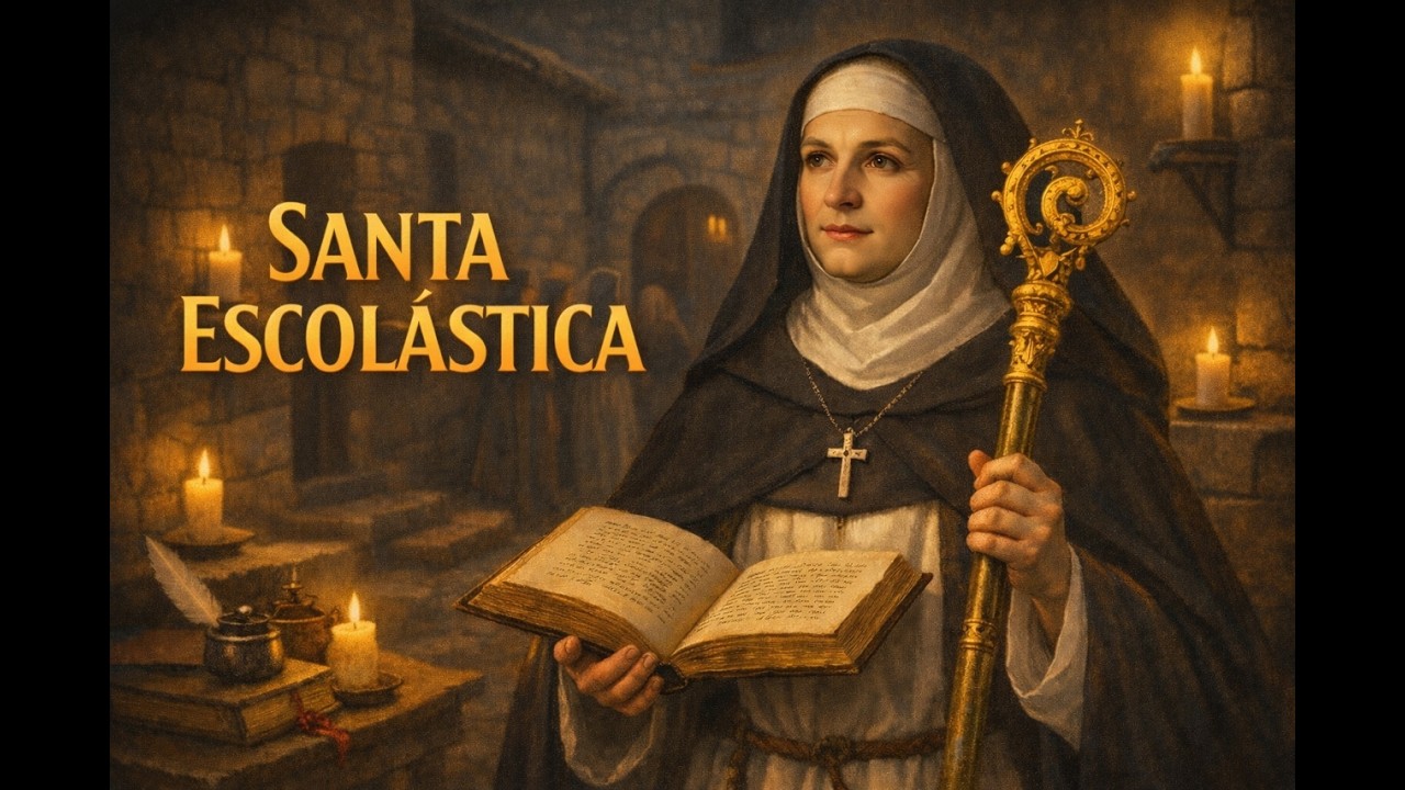 SANTA ESCOLÁSTICA | O Milagre da Oração tão Poderosa que Fez Deus Parar o Céu e Mudar a História
