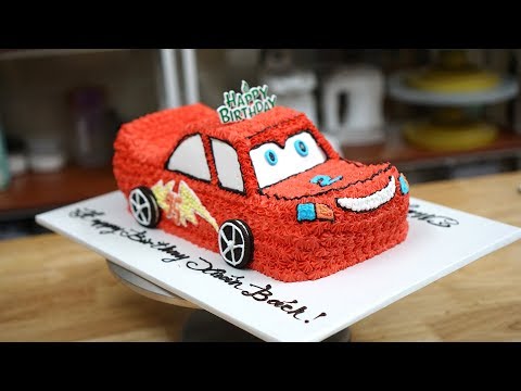 CÁCH TẠO HÌNH BÁNH Ô TÔ MCQUEEN | HOW TO MAKE MCQUEEN CAKE | Foci