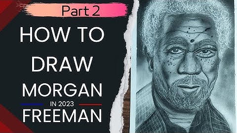 How to Draw a Morgan Freeman Step by step Tutorial.