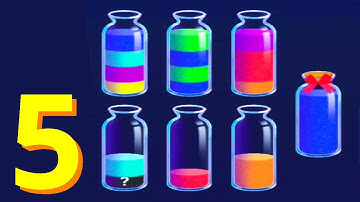 🧩 Sand Sorting Challenge 🧩 GAMEPLAY Part 5 Levels 21-25 (Android, iOS)