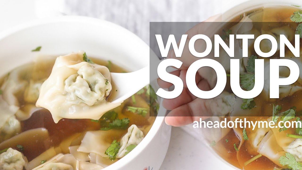 Easy 10-Minute Wonton Soup - Ahead of Thyme