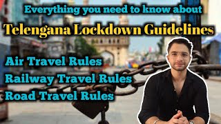 Telangana Lockdown Guidelines |Telangana Lockdown Update |Telangana Travel Rules Train/Road/AIR
