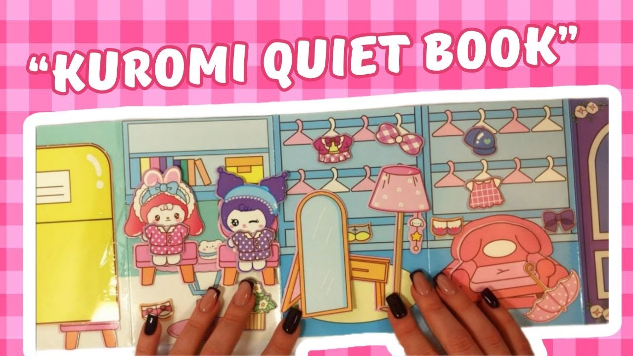 Unboxing Sanrio  Kuromi and My Melody Quiet Book |How to Make Paper Story |ASMR💖unboxing Sanrio|