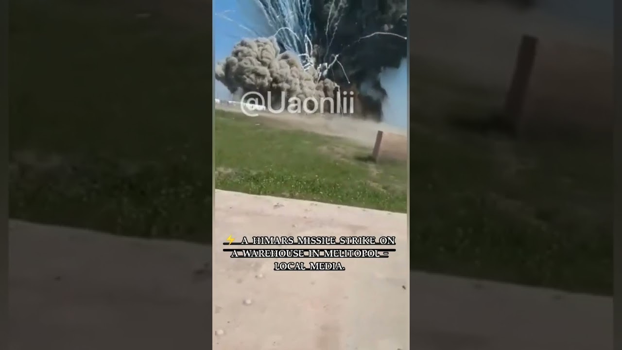 ⚡️ A HIMARS missile strike on a warehouse in Melitopol - local media.