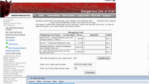 9 AJAX   Silent Transactions Attacks E Dangerous Use of Eval