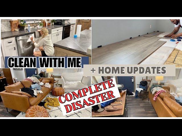COMPLETE DISASTER  HOUSE / DEEP CLEANING / NEW HOME UPDATES / CLEANING MOTIVATION 2024 class=