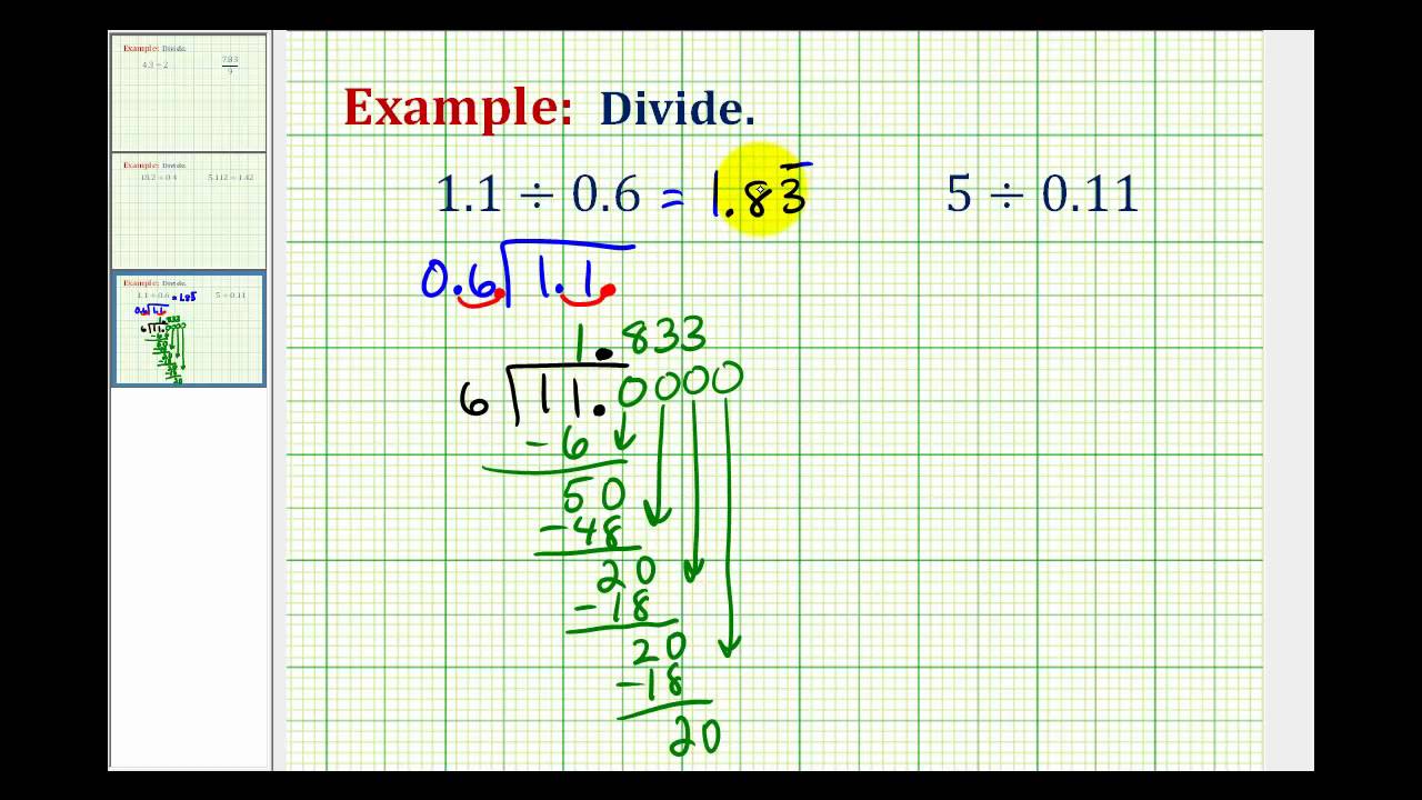 How to round off a decimal. How to express the quotient as a decimal -- A  complete course in arithmetic