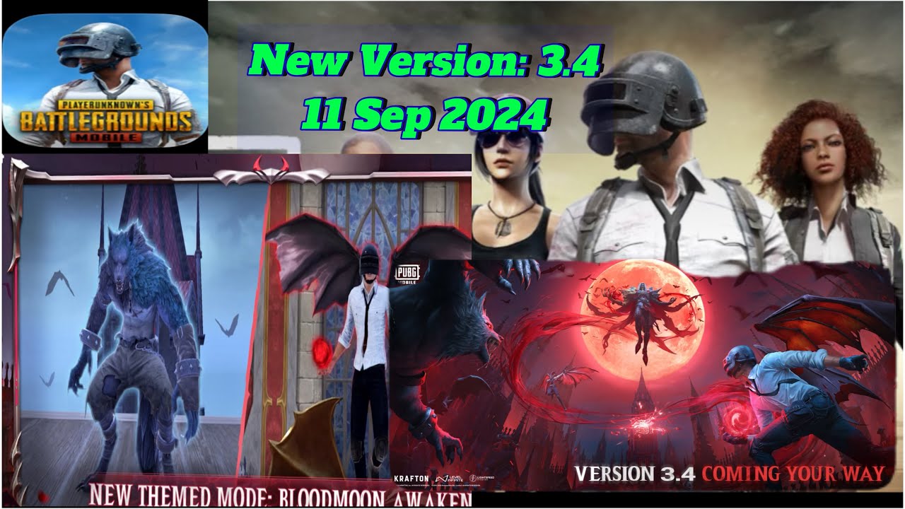 PUBG MOBILE GAME UPDATE VERSION 3.4 NEW at 11 Sep 2024 - YouTube