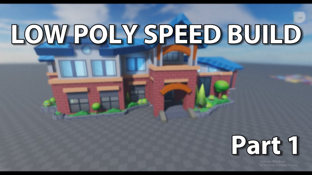 Polyspeed Building Low Poly School (SPEED BUILD) (Pt. 1) - YouTube
