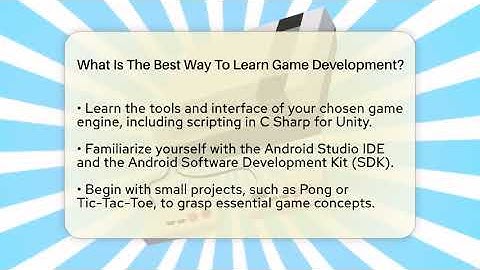 What Is The Best Way To Learn Game Development? - Video Gamers Vault