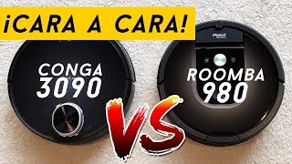 Conga 3090 vs Roomba 980 - ¡La comparativa definitiva! (Con prueba de residuos incluída)