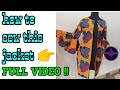 HOW TO MAKE A JACKET WITH FLARE SLEEVES / KIMONO. STEP BY STEP. NDIFON NTUI