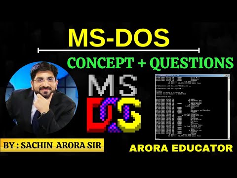 MS-DOS/Command Prompt-Tutorial, Versions, History | Disk Operating System | Arora Educator |