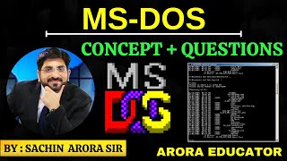 MS-DOS/Command Prompt-Tutorial, Versions, History | Disk Operating System | Arora Educator |