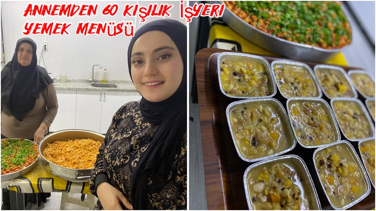 Annemden 60 Kişilik İşyeri Yemek Menüsü/ 120 Kişilik Aşure Tarifi ❤️