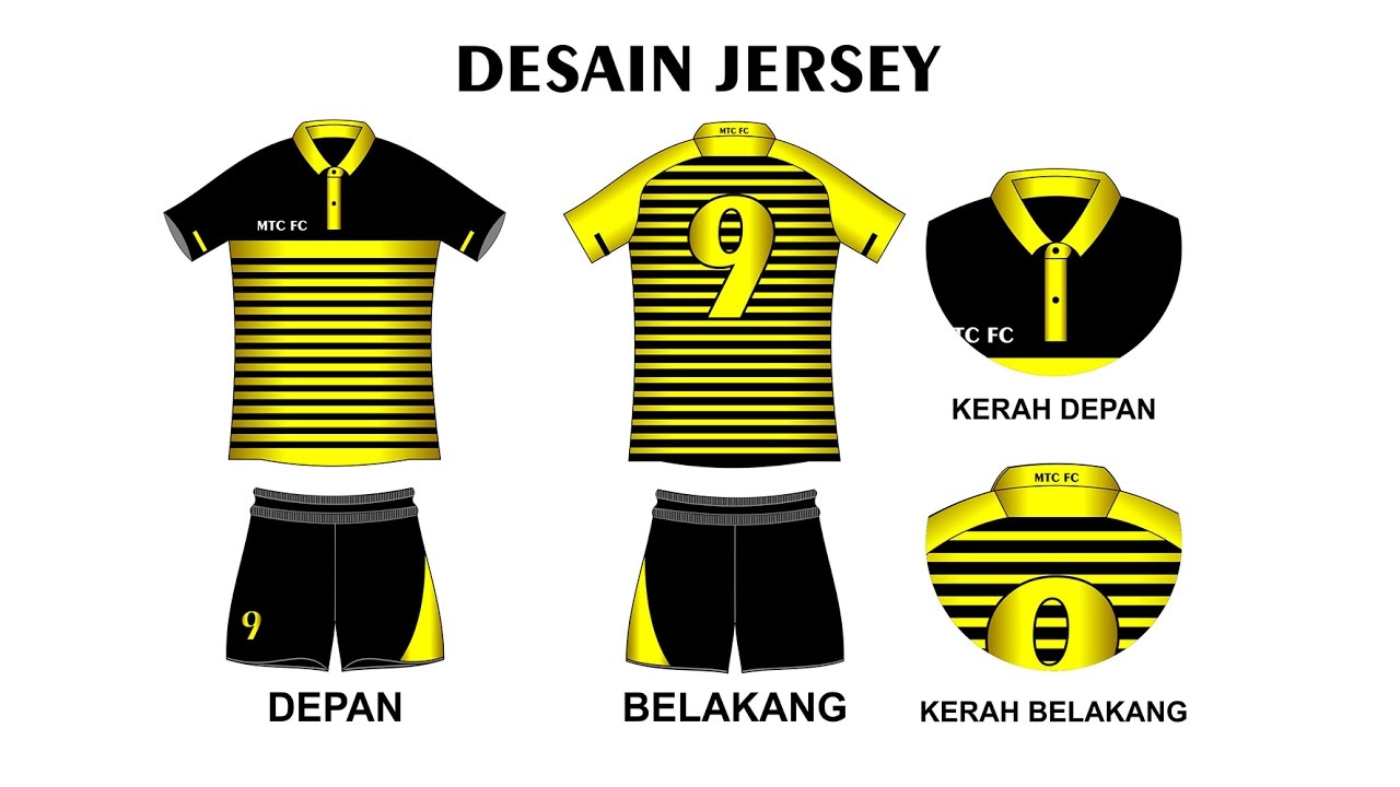 61 Koleksi Desain Baju Futsal Polos Berkerah Terbaik