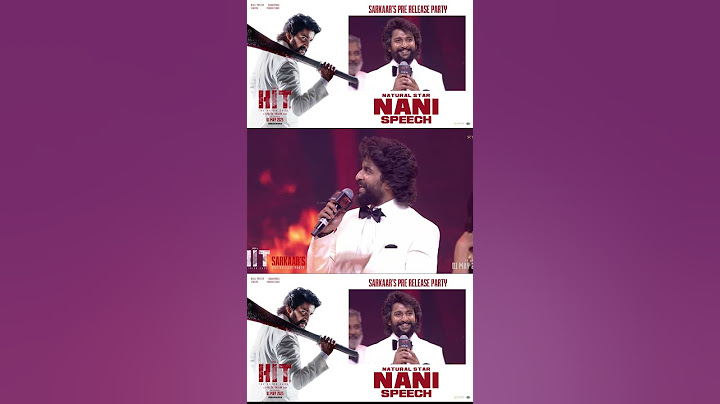 Arjun Sarkaar Aka Nani speech at the SARKAAR'S Pre Release Party HIT3
