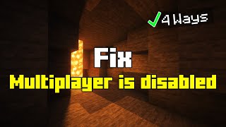 4 Ways To Fix Minecraft Multiplayer is disabled. Please check your Microsoft Account settings Error