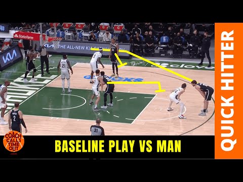 A great baseline play for a last second shot
