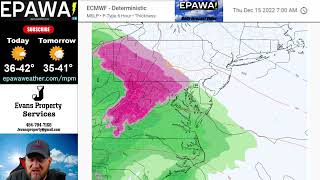 EPAWA's Tuesday December 13th, 2022 video forecast