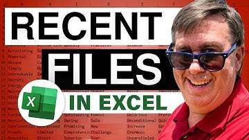 Excel - Customize Your Workbook and File List Settings for a Smoother Experience - Episode 421
