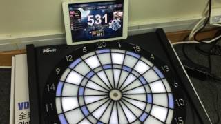 Vdarts LED 燈藍芽連接電子飛鏢靶