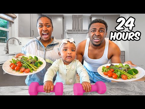 EATING ONLY HEALTHY FOODS FOR 24 HOURS!