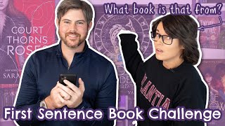 First Sentence Challenge | Guessing Books By Their First Lines