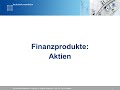 Finanzprodukte aktien