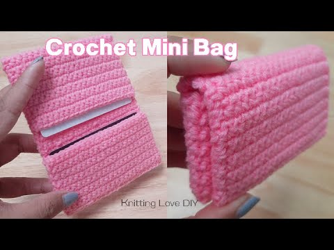 How To Crochet Coin Purse | Free Crochet Purse Patterns | Crochet Mini Bag | Ep2