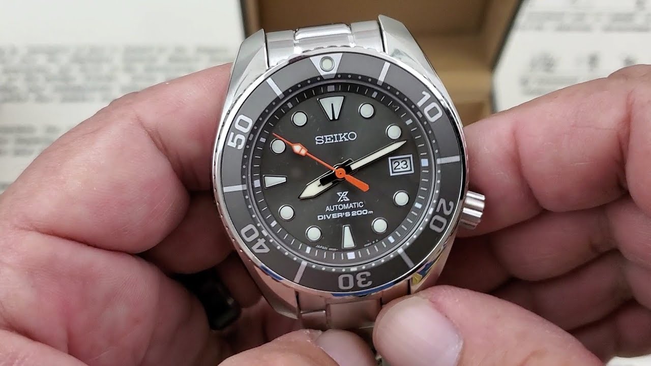 Unboxing Seiko SBDC097-Anthracite Sumo - YouTube