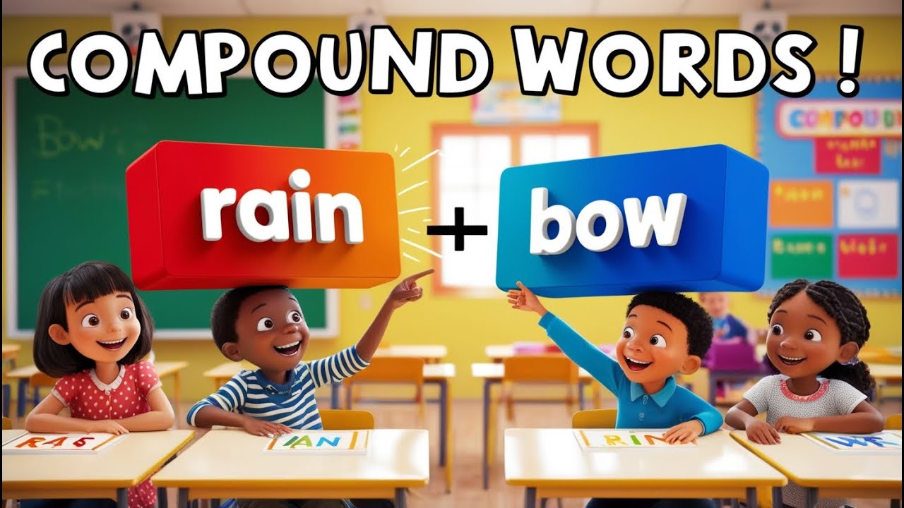 ️ Compound Words | Fun English Lesson for Kids | Phonics Approach ...