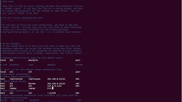 Curso de PostgreSQL Replicação 15 - Preparação pg hba conf