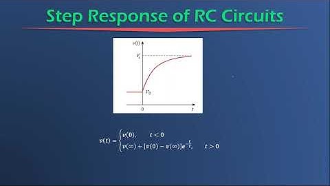 Step Response of RC Circuits Theory