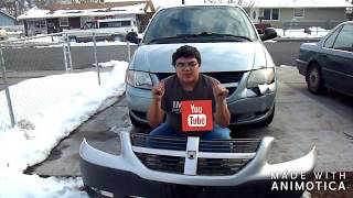 how to replace your bumper [2004 dodge caravan]