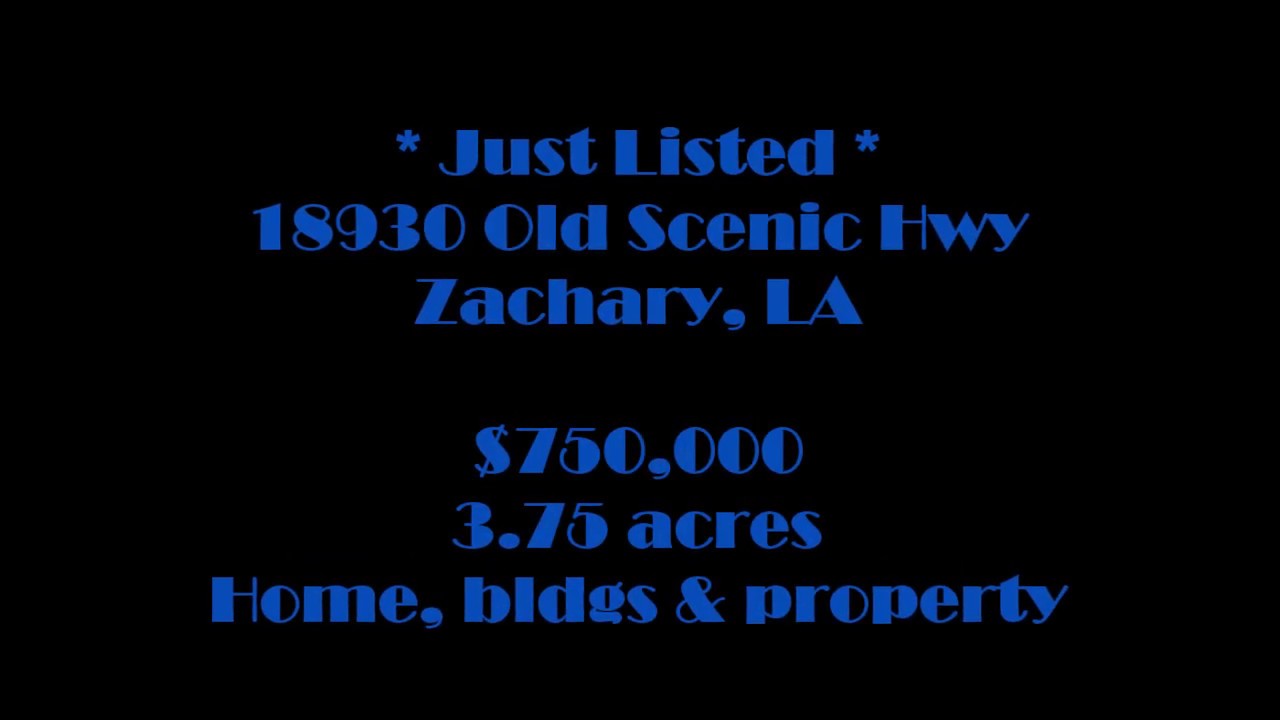 New price 699,000 ! Prime property for sale! Zachary (zoned commercial) YouTube