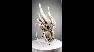 Ebros Large Dragon Fossil Skull Statue 14.5L Archaeology Dragon Skeleton Wall Decor