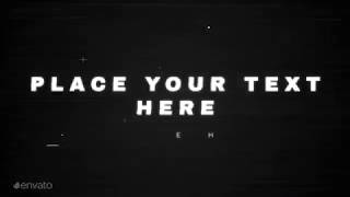 Glitch Text Reveal - After Effects Template