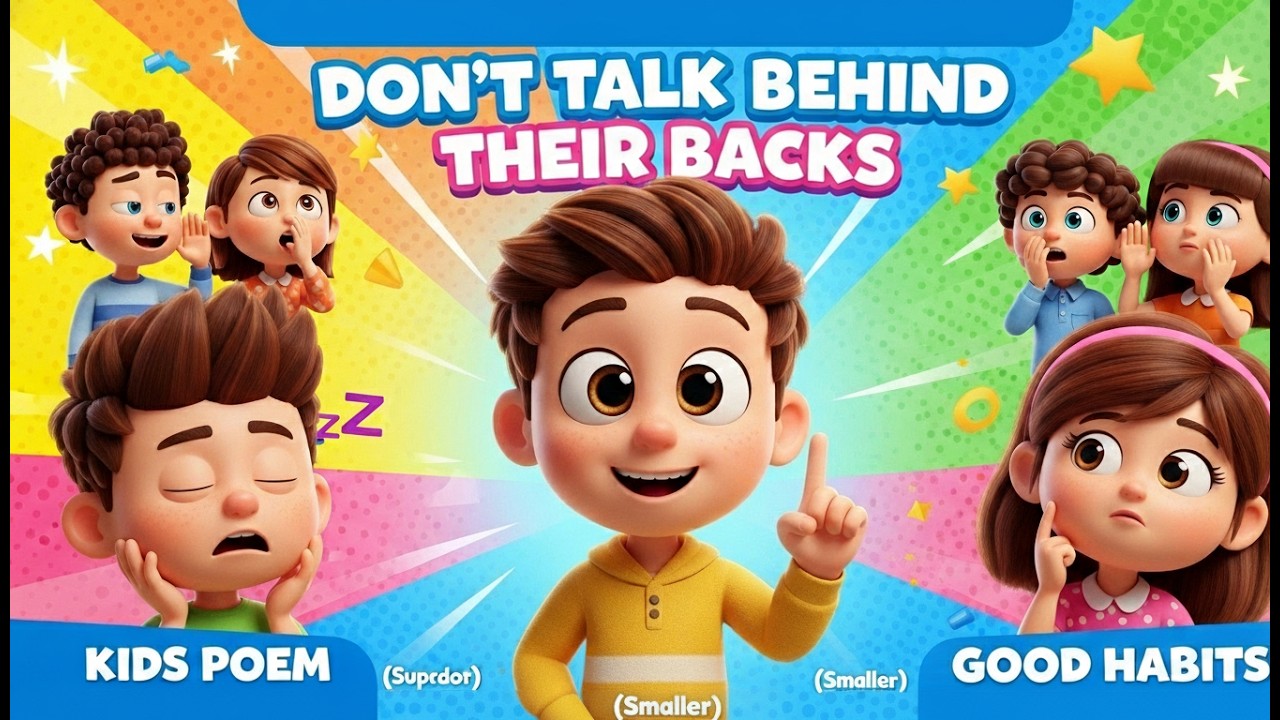 Все совершают ошибки… Но будьте добры! Веселая детская песенка против сплетен для малышей.