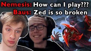 Nemesis and thebausffs VS Rank 1 Zed | BZ