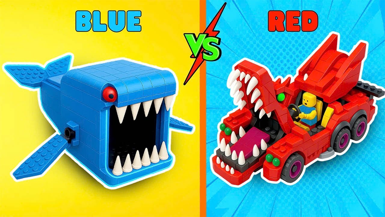 Конкурс LEGO «Синий против красного цвета» — Превращение в проклятый ужас | Лаборатория King Bricks
