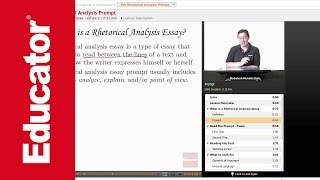 AP English: The Rhetorical Analysis Prompt