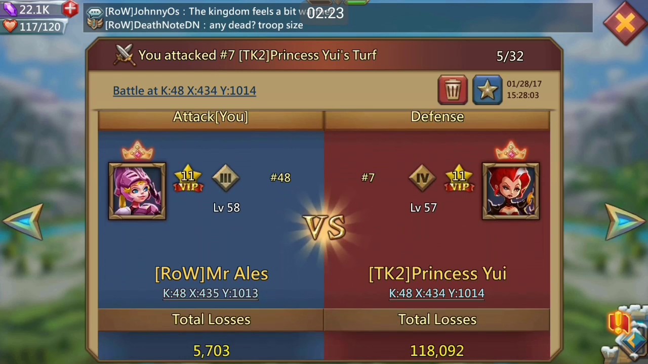 Lords Mobile kvk battle results, Boosted! - YouTube