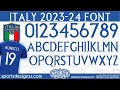 Italy 2023-24 Football Font Free Download Soccer 2023-24 Font Free Download by Sports Designss