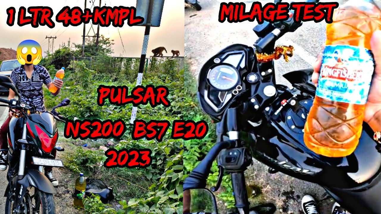 NS200 Bs7 E20 2023 Milage Test Ns200 Ka Milage Test NS200 Kitni