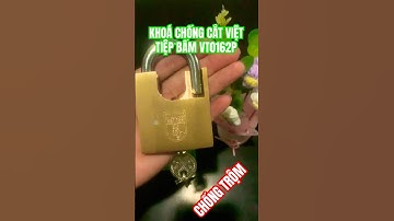 🔐 Lock khóa chống cắt đồng bấm chống trộm Việt Tiệp VT0162P siêu bền | #solutionsx #shopee
