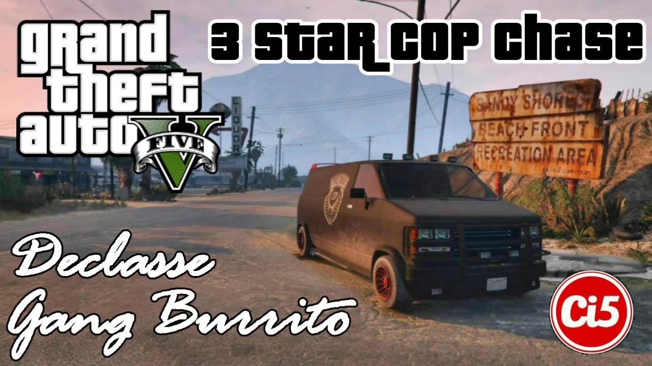 GTA V: 3 Star Cop Chase (The Lost Gang Burrito)