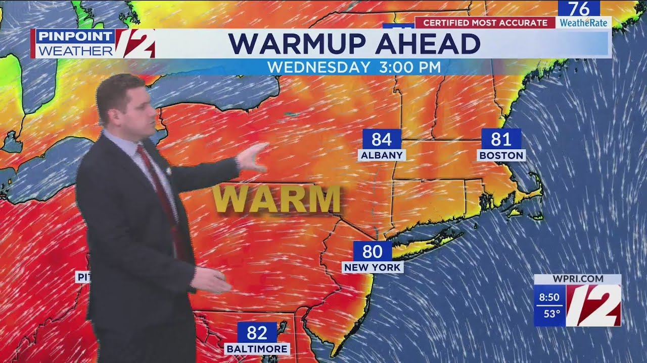 WPRI 12 Weather Forecast 6/1/25: Dry, Breezy Today; Big Warmup Ahead ...
