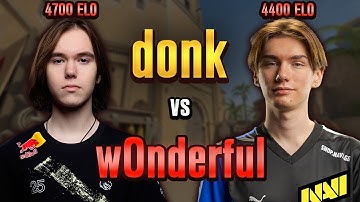 DONK Matches Against W0NDERFUL in Top FACEIT Lobby! donk POV with COMMs (Mirage)